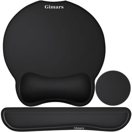Gimars 4-in-1 XXL Gaming Mouse Mat with Gel Cushion, Ergonomic Wrist Rest Keyboard, 800 x 305 mm Mousepad, Table Mat, Gaming Accessories, Wrist Rest for PC, MacBook, Laptop, Topographic Map