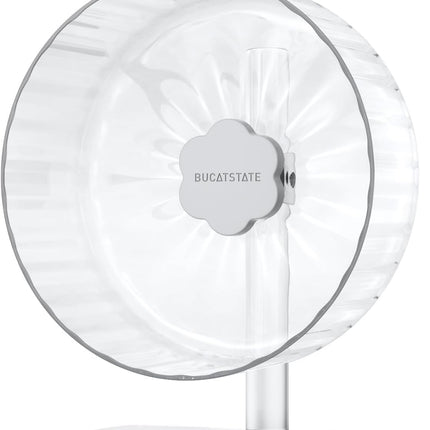 BUCATSTATE Hamster Wheel, 26 cm Running Wheel, Hamster Quiet Hamster Toy, Non-Slip Running Disc for Mouse, Small Animal, Pet (Transparent)