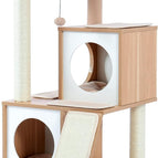 Beige / Wooden - 89cm