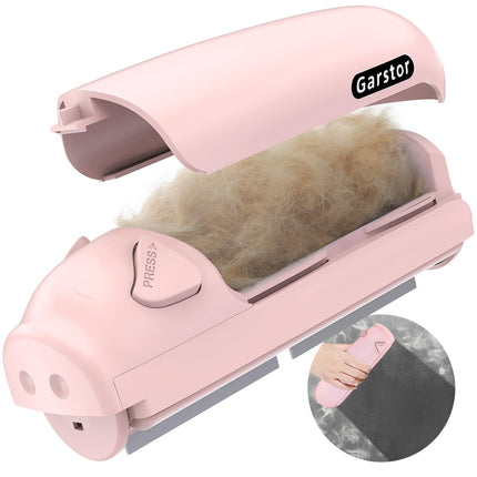 Katzenhaarentferner, Hundehaarentferner, Tierhaarentferner Fusselrolle, Fusselbürste für Tierhaar, für Sofa, Bett, Teppich, Kratzbaum, Rosa