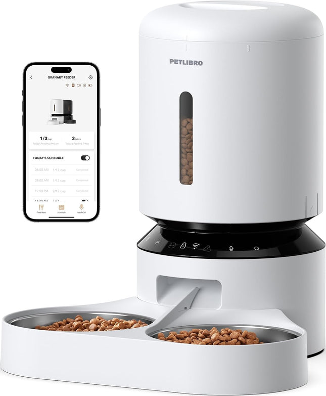 PETLIBRO 5L Automatic Cat Feeder for 2 Cats with 5G WiFi and App