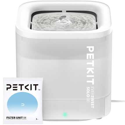 PETKIT Cybertail Cat Drinking Fountain, Dog Water Dispenser, 1.85 L Cat/Dog Water Fountain, LED Light, 25 dB Extremely Quiet, Corded Water Dispenser, Cordless Water Pump, Grey