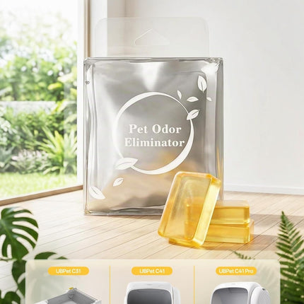UBPET C31&C41&C41 Pro Cat Litter Tray Self-Cleaning Odour Neutralising Blocks