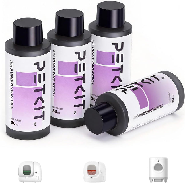 PETKIT Pura X Pura Max 2 Self-Cleaning Cat Litter Tray Odour Remover Refill Liquid (4 Bottles)