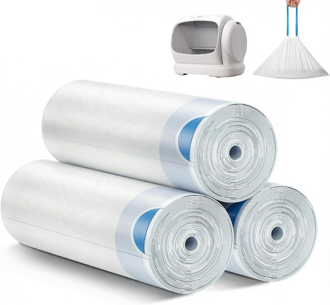 C41&C41 PRO Cat Litter Box Bag Self-Cleaning Cat Litter Box with Drawstrings, 3 Rolls
