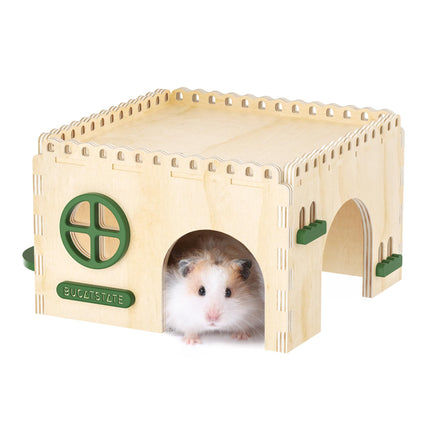 BUCATSTATE Wooden Hamster Ladder with Platform