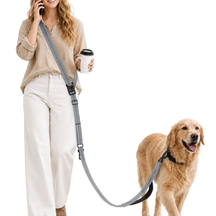 Gimars Free Handle Dog Lead for Hanging and Jogging