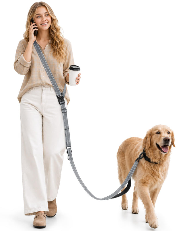 Gimars Free Handle Dog Lead for Hanging and Jogging