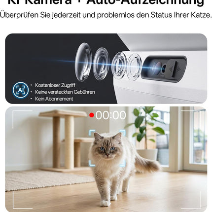 UBPET C41 Pro Cat Litter Tray Self-Cleaning with Camera, XXXL Self-Cleaning Cat Litter Tray with App Control, Precise Multi-Cat Detection, Automatic Cat Litter Tray for Multiple Cats
