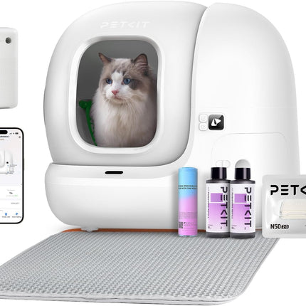 PETKIT Pura Max 2 Self-Cleaning Cat Litter Tray, 76 L Cat Litter Tray, Self-Cleaning, xSecure, Odour Removal, App Control, Large Capacity, Automatic Cat Litter Tray for Multiple Cats
