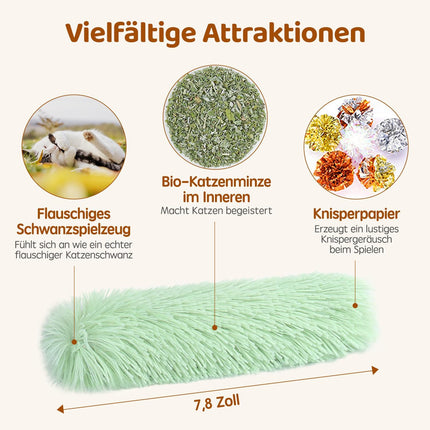 Potaroma Katzenspielzeug Set, 3er Katzenkissen mit Bio-Katzenminze Indoor, weiches & langlebiges Interaktives Spielzeug, Intelligenz- & Beschäftigungstraining, Selbstbeschäftigung für Kätzchen