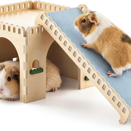 BUCATSTATE Wooden Guinea Pig Ladder with Hideout