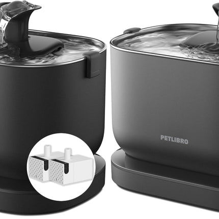 PETLIBRO Wireless Cat Fountain with Motion Sensor, Dockstream Drinking Fountain for Cats, Wireless, Battery Operated Cat Drinking Fountain with Battery 5000 mAh, 23 dB Ultra Quiet, Easy to Clean