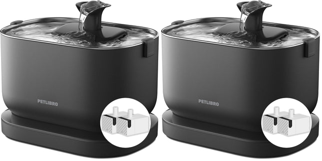 PETLIBRO Wireless Cat Fountain with Motion Sensor, Dockstream Drinking Fountain for Cats, Wireless, Battery Operated Cat Drinking Fountain with Battery 5000 mAh, 23 dB Ultra Quiet, Easy to Clean