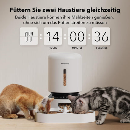 PETLIBRO 5L Automatic Cat Feeder for 2 Cats with 5G WiFi and App