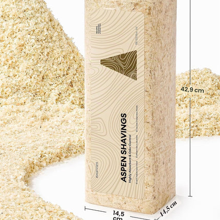 Natürliche Espenholzspäne 30L Staubarm Saugfähig für Hamster Kleintiere