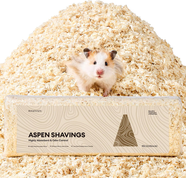 Natürliche Espenholzspäne 30L Staubarm Saugfähig für Hamster Kleintiere