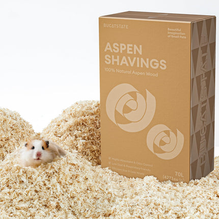 Natürliche Espenholzspäne 30L Staubarm Saugfähig für Hamster Kleintiere