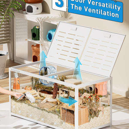 BUCATSTATE Hamster Cage 3.0 - Small Animal Cage Large 120 L x 60 W x 62 H