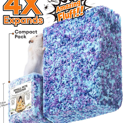 BUCATSTATE Hamster Litter, 15 L, Really 99.9% Dust-Free Paper Bedding for Rodents with Odour Control, Small Animal Litter, Dwarf Hamster Litter for Mice, Gerbils, Rats (Party Confetti)
