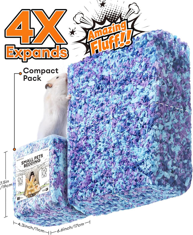 BUCATSTATE Hamster Litter, 15 L, Really 99.9% Dust-Free Paper Bedding for Rodents with Odour Control, Small Animal Litter, Dwarf Hamster Litter for Mice, Gerbils, Rats (Party Confetti)