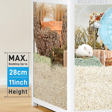 BUCATSTATE Hamster Cage 3.0 - Small Animal Cage Large 120 L x 60 W x 62 H